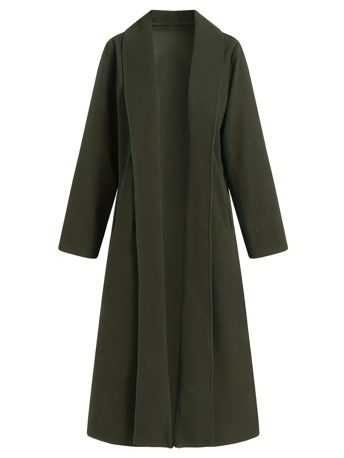 Longline Wool Coat for Women - View 3