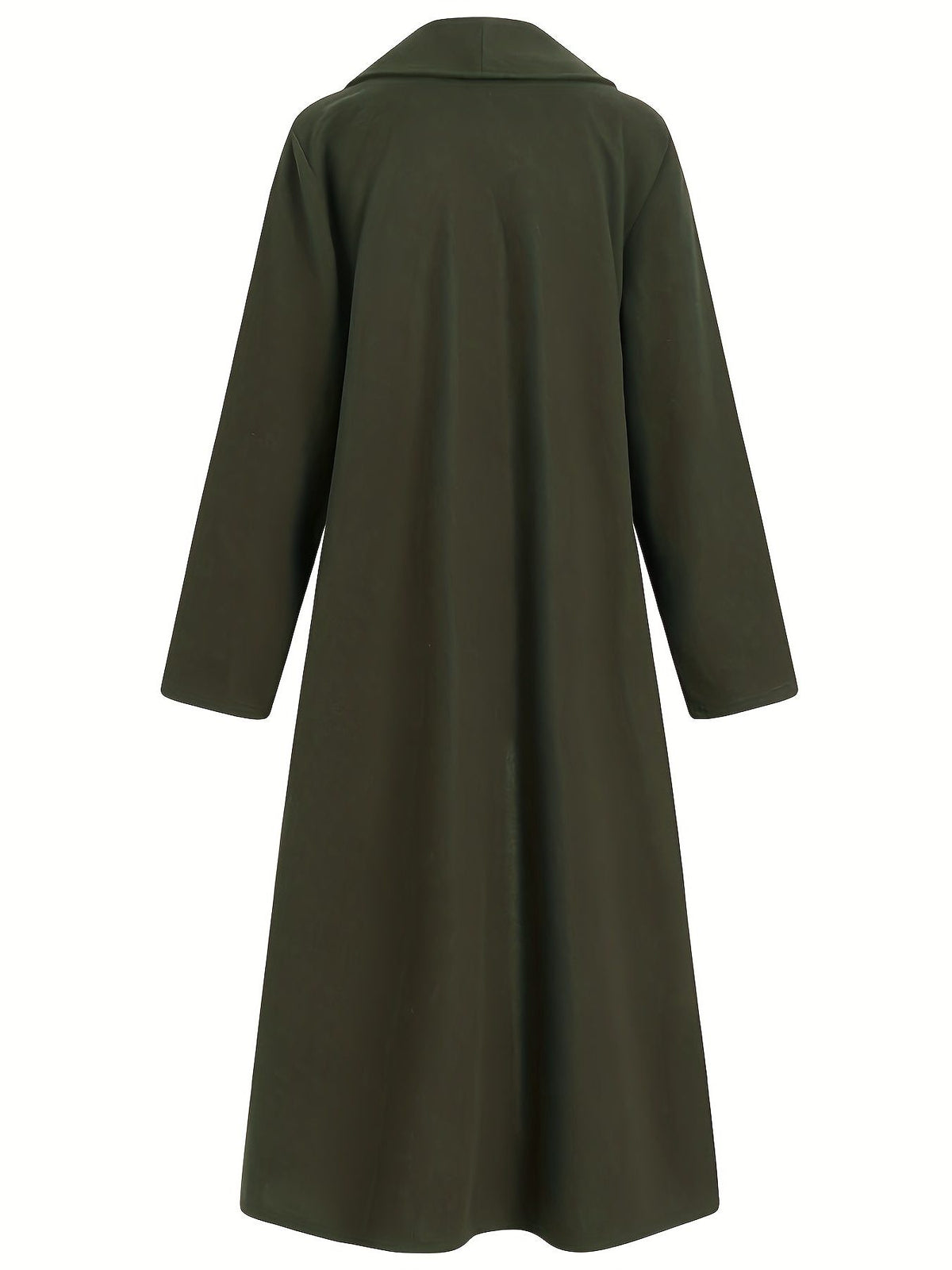 Longline Wool Coat for Women - View 4