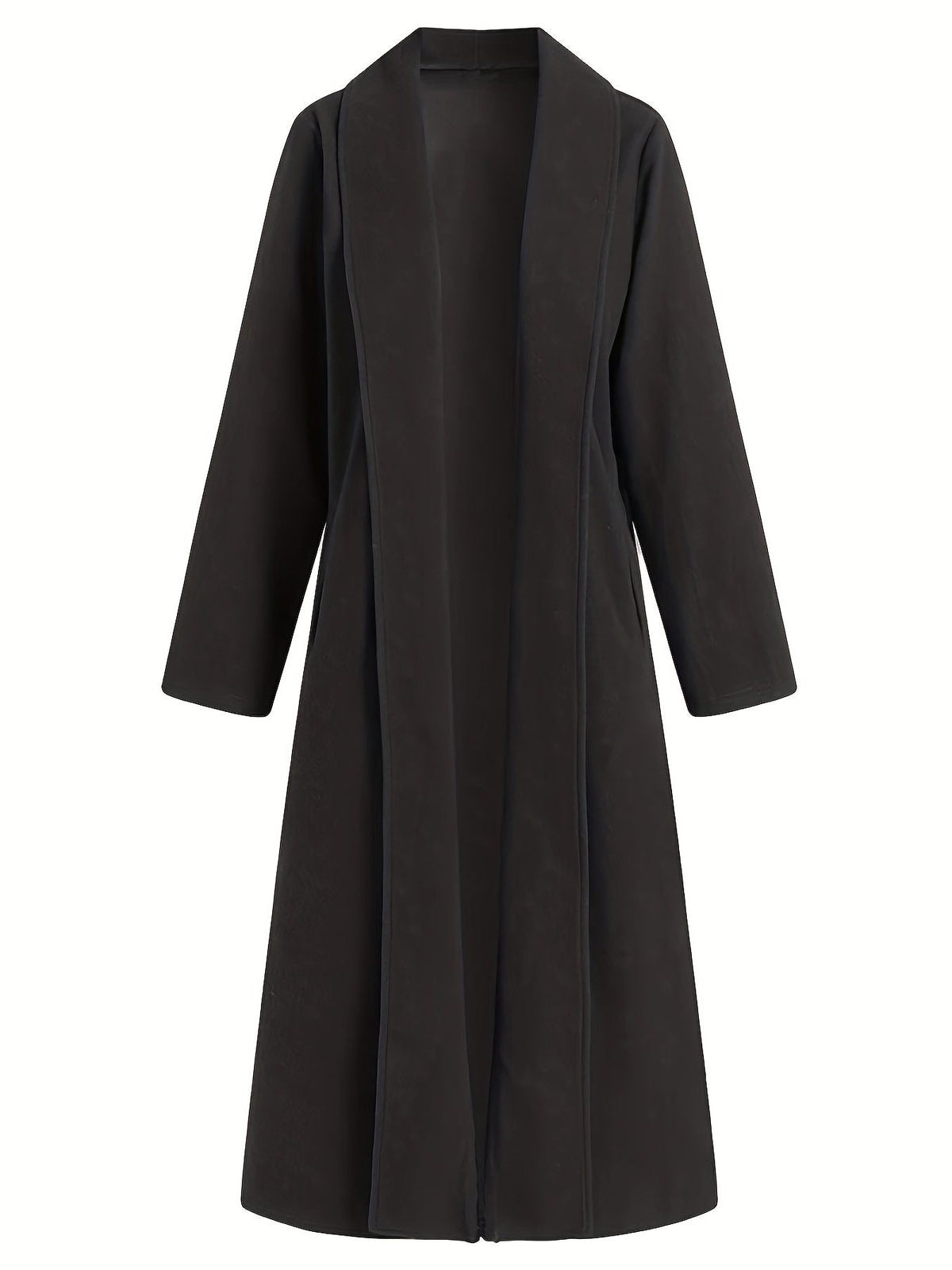 Longline Wool Coat for Women - View 8