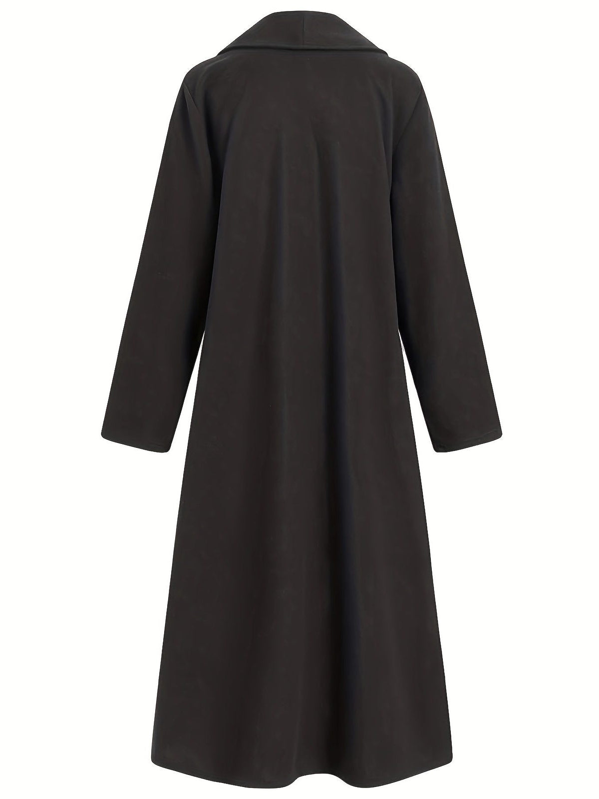 Longline Wool Coat for Women - View 9
