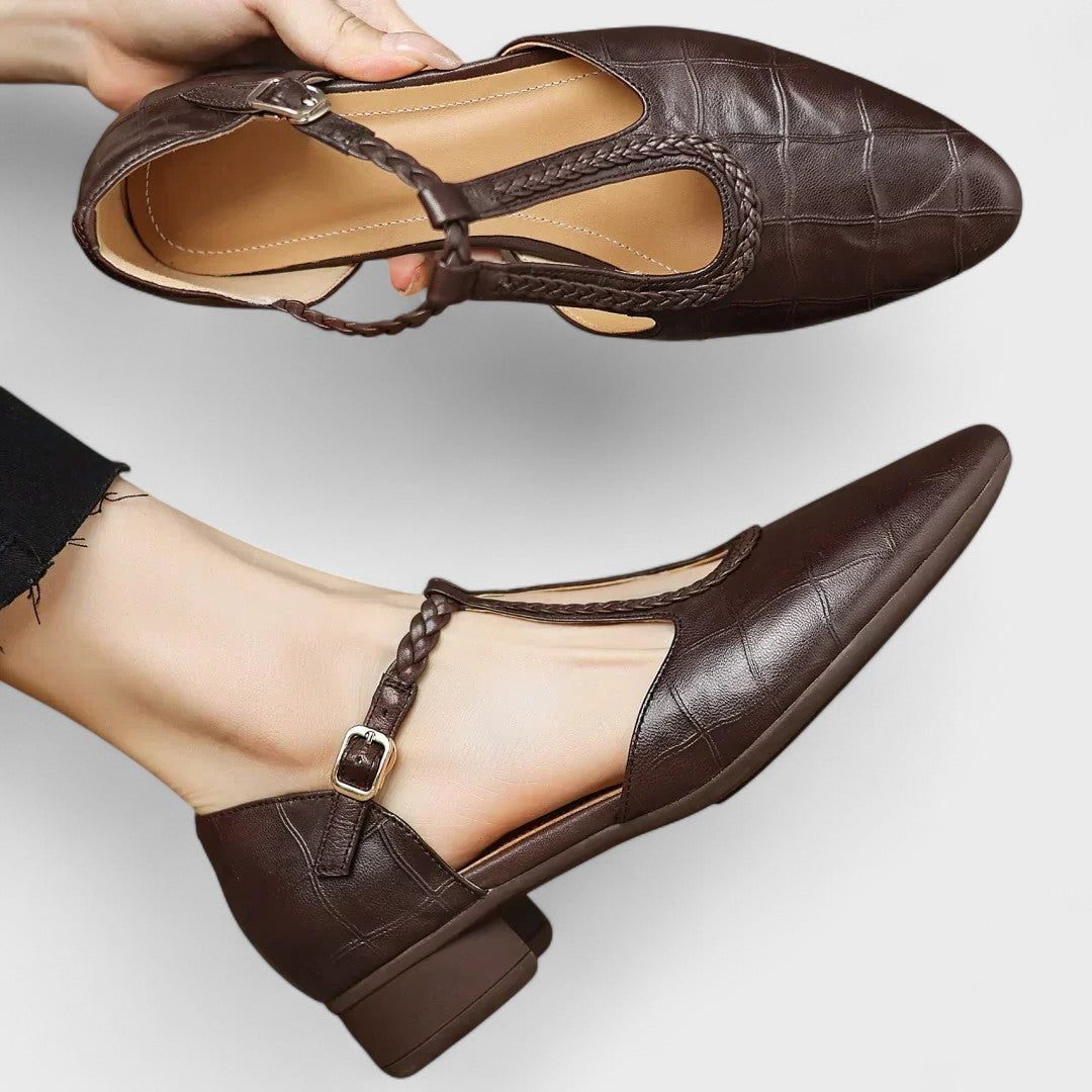 Mary Jane Leather Shoes for Women