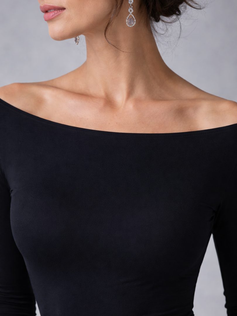 Off-Shoulder Long Sleeve Maxi Dress for Women - View 5