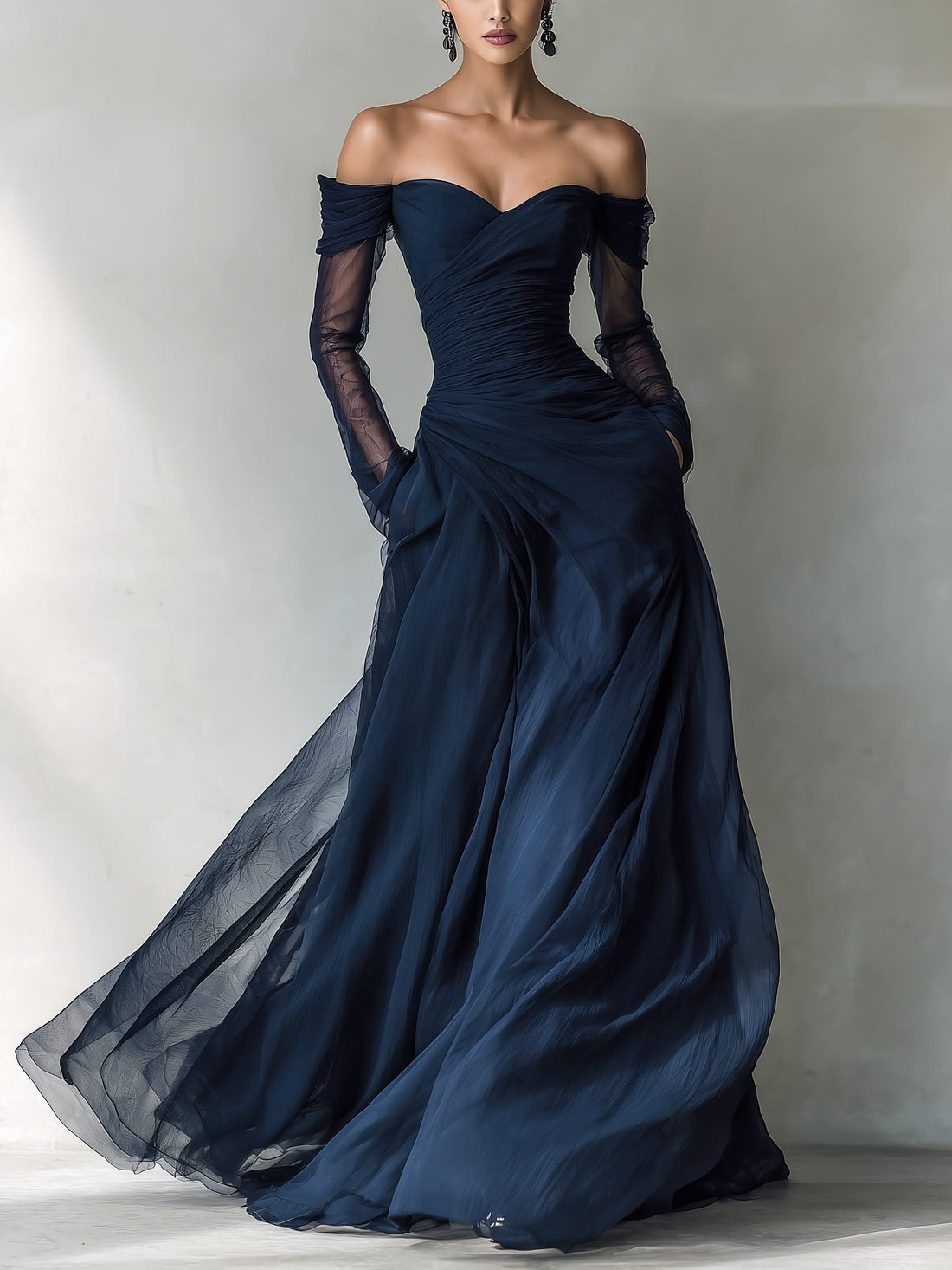 Off-Shoulder Maxi Dress for Women