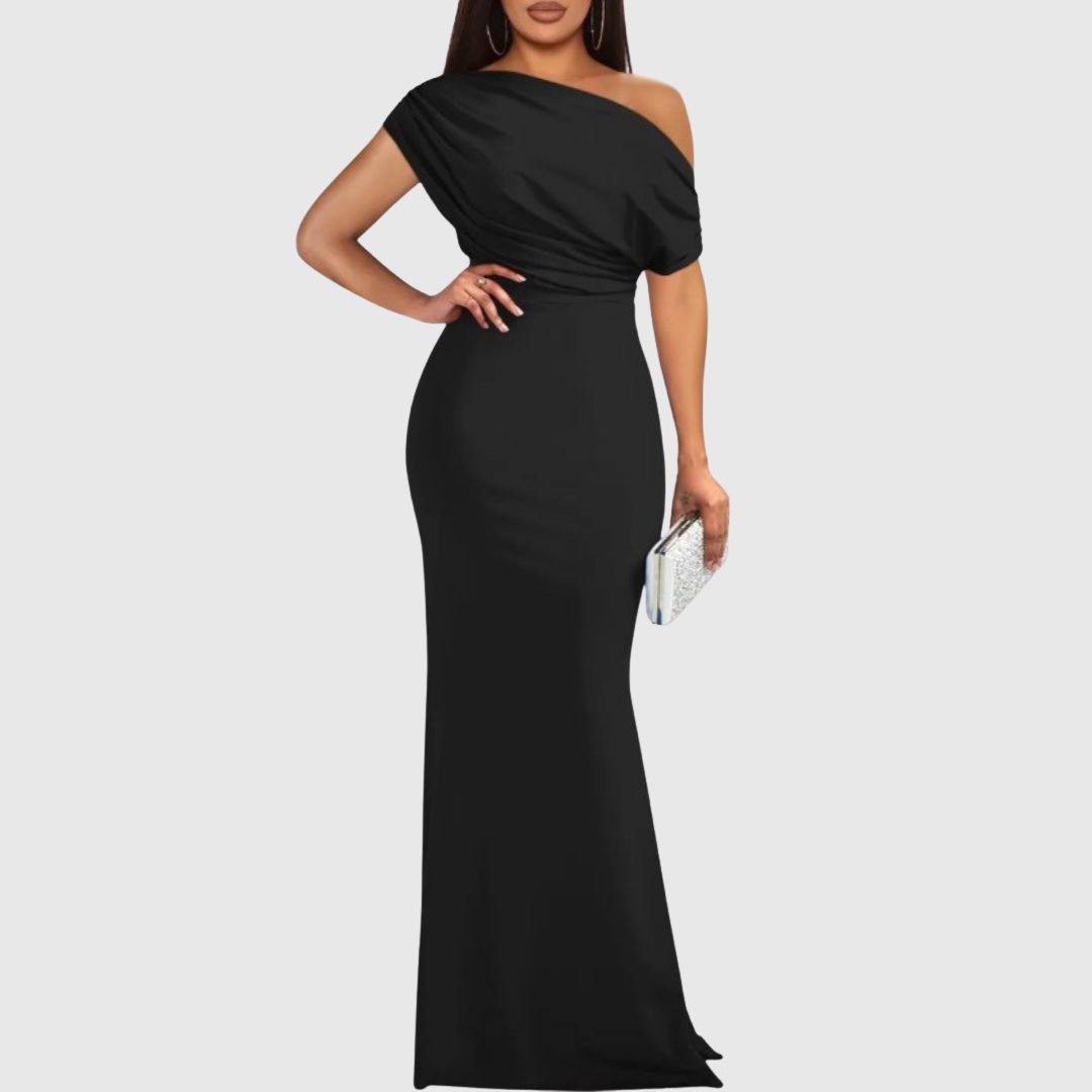 One-Shoulder Maxi Gown for Women