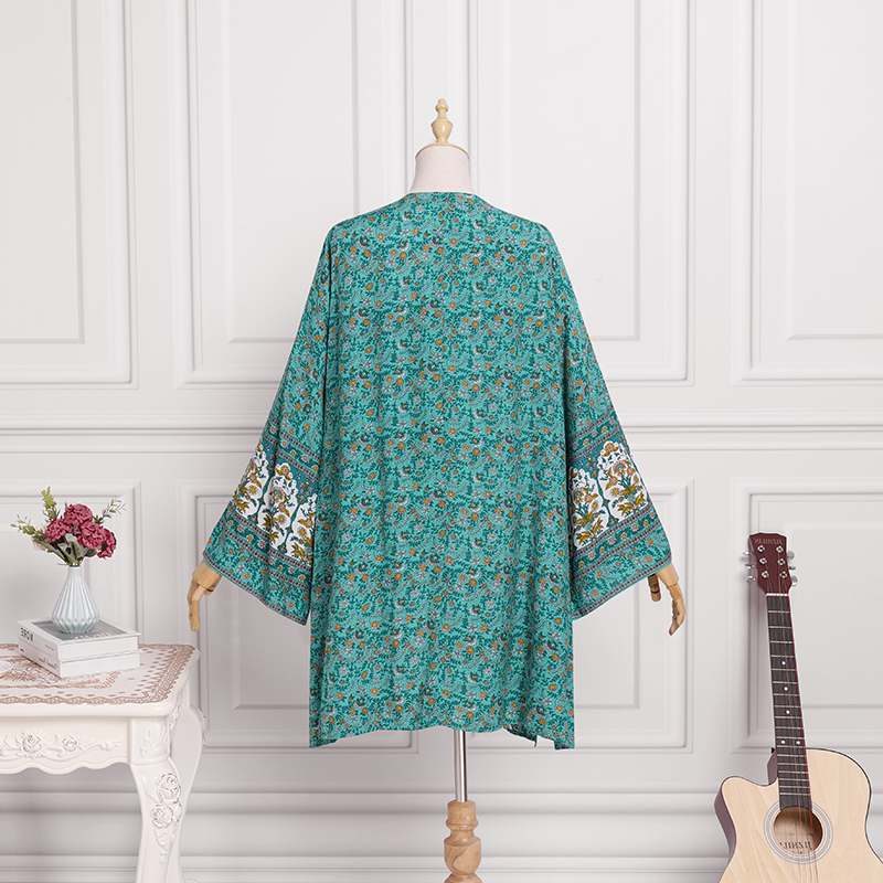 Open Front Floral Knit Cardigan for Women - View 6