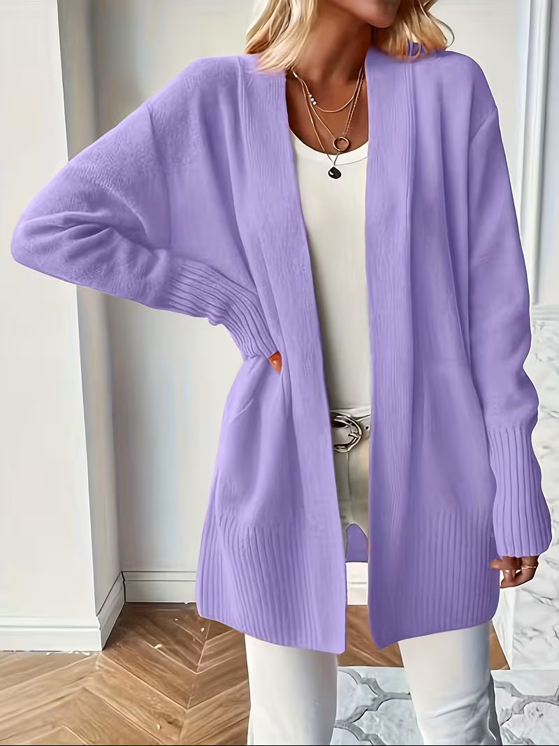 Open Front Long Cardigan for Women - View 4