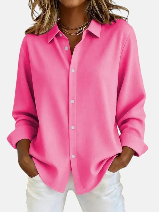 Oversized Button-Down Shirt for Women
