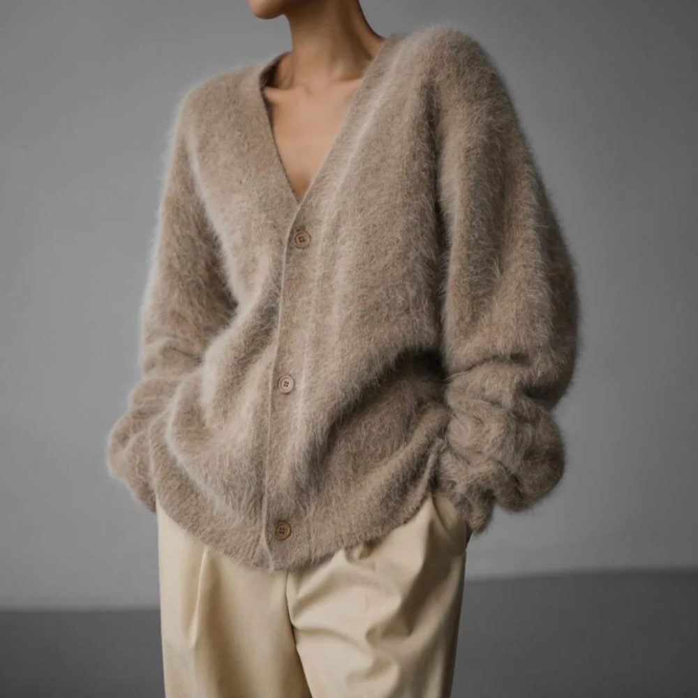 Oversized Cashmere Cardigan for Women