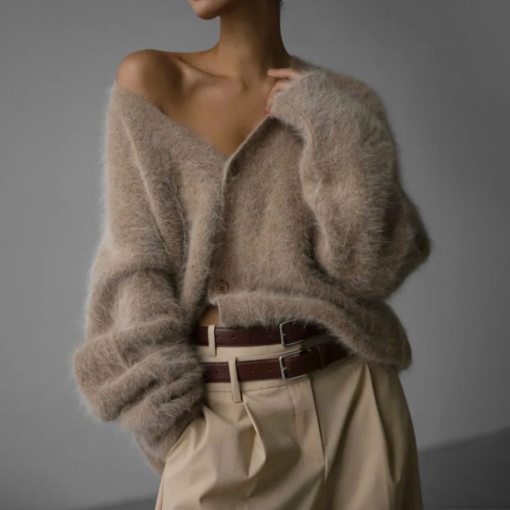 Oversized Cashmere Cardigan for Women