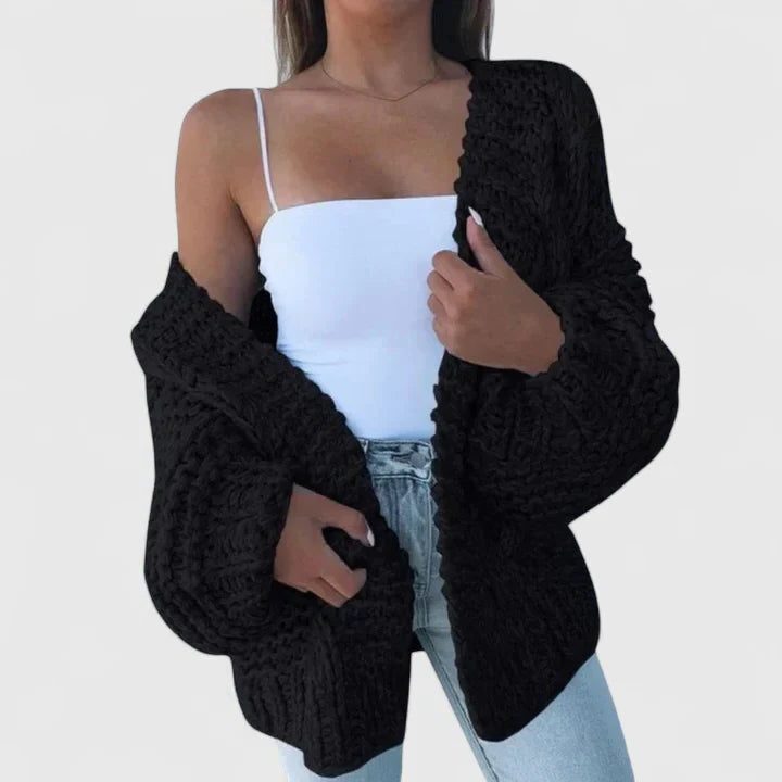 Oversized Chunky Knit Cardigan for Women