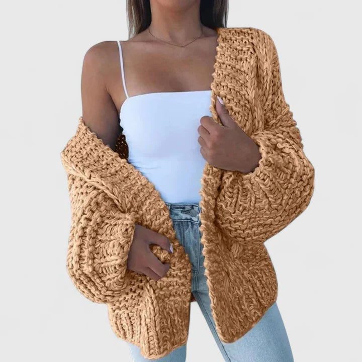 Oversized Chunky Knit Cardigan for Women