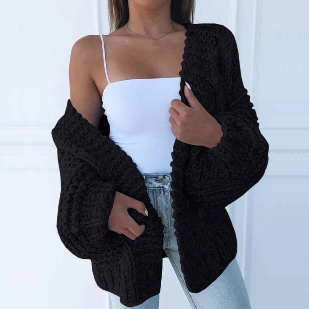 Oversized Chunky Knit Cardigan for Women - View 5