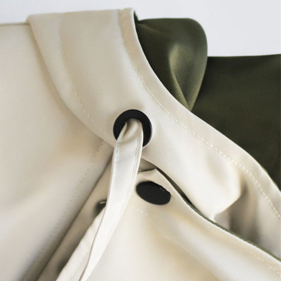 Oversized Drawstring Windbreaker Jacket for Women - View 5