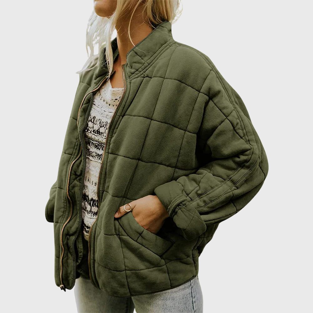 Oversized Quilted Jacket for Women