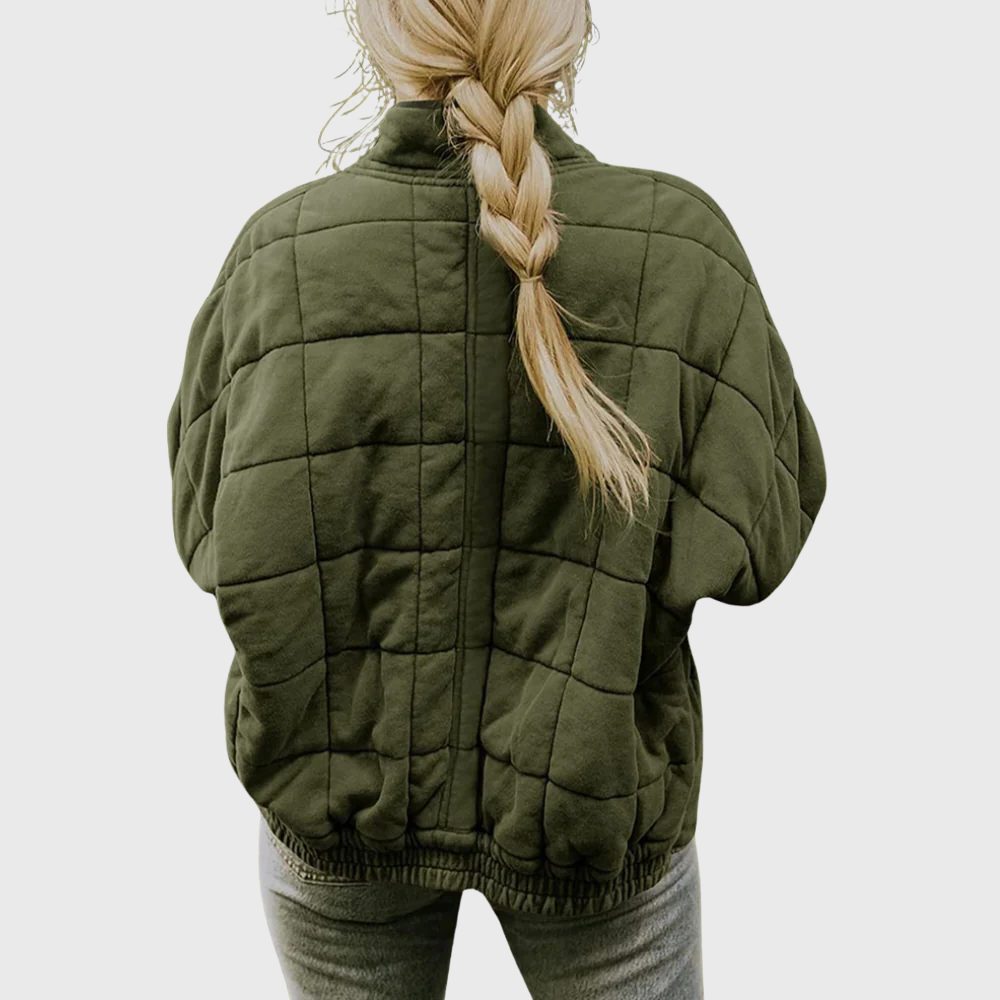 Oversized Quilted Jacket for Women - View 6