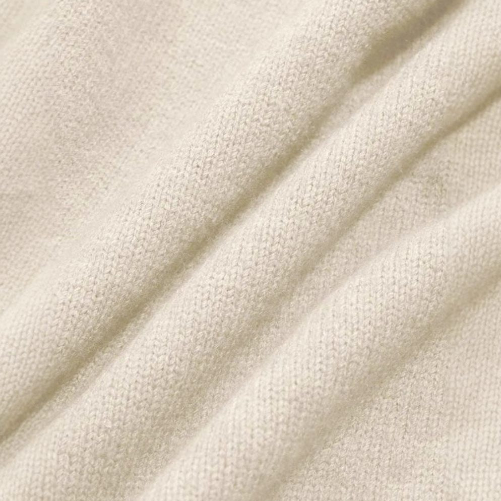 Oversized Ribbed Knit Cashmere Sweater for Women - View 4