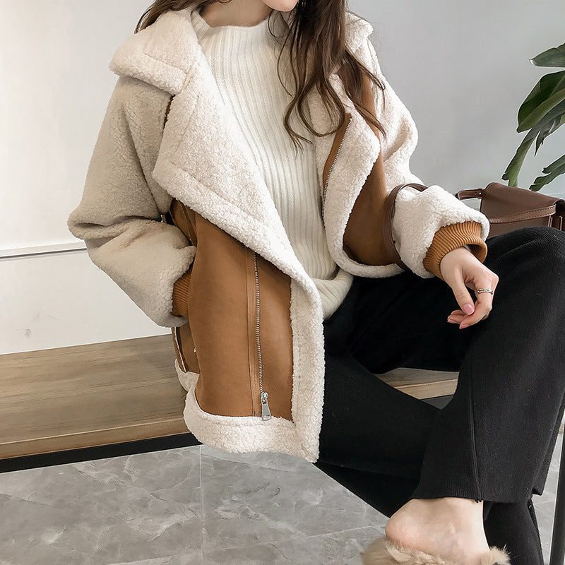 Oversized Sherpa Jacket for Women