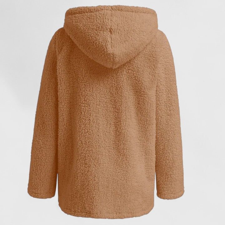 Oversized Teddy Fleece Jacket for Women - View 4