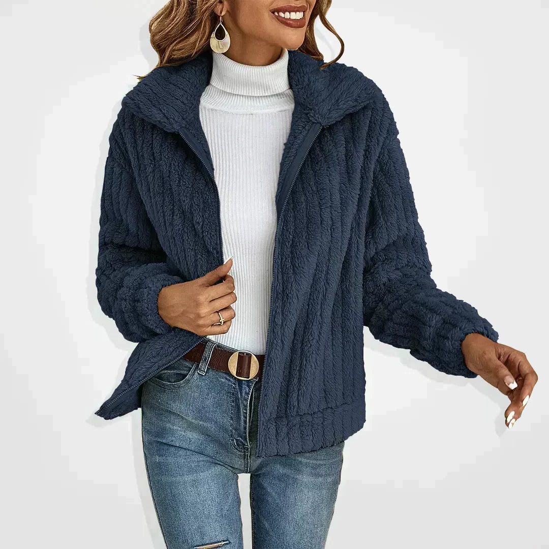Oversized Teddy Jacket for Women
