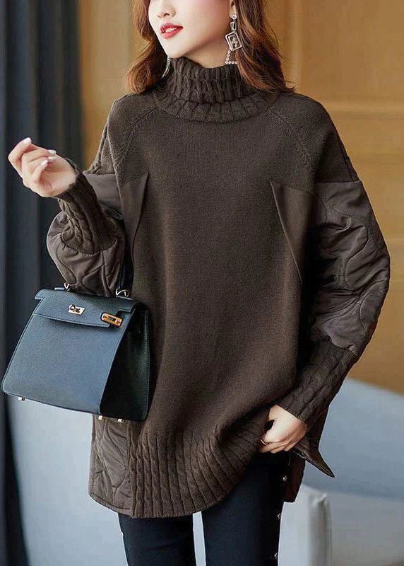Oversized Turtleneck Sweater for Women