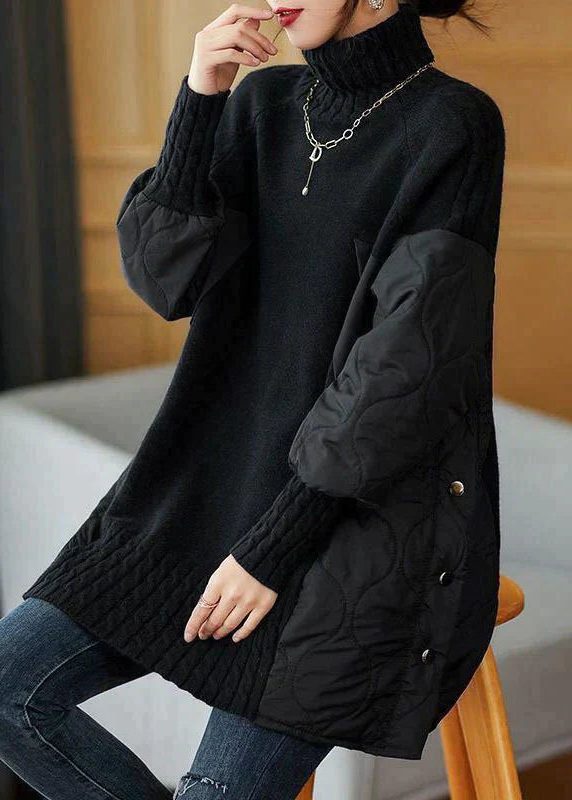 Oversized Turtleneck Sweater for Women