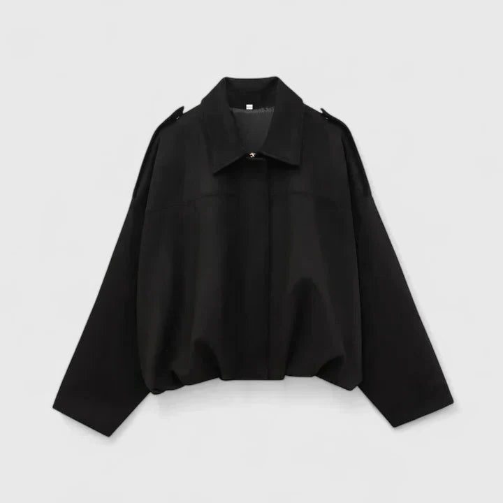 Oversized Wool Shirt Jacket for Women