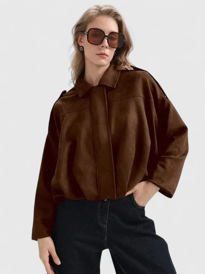 Oversized Wool Shirt Jacket for Women - View 7