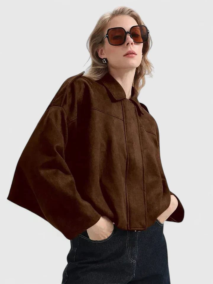 Oversized Wool Shirt Jacket for Women - View 8