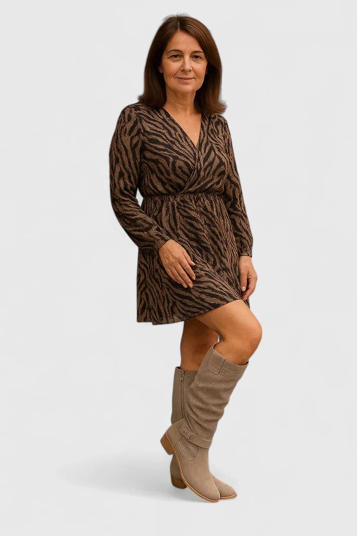 Perforated Knee High Boots for Women