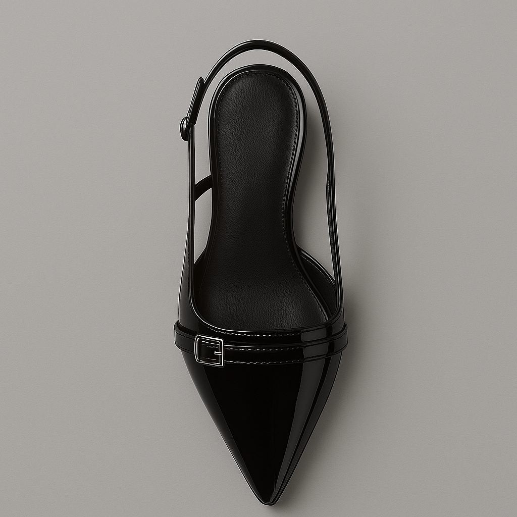 Pointed Toe Slingback Kitten Heel Pumps for Women - View 3