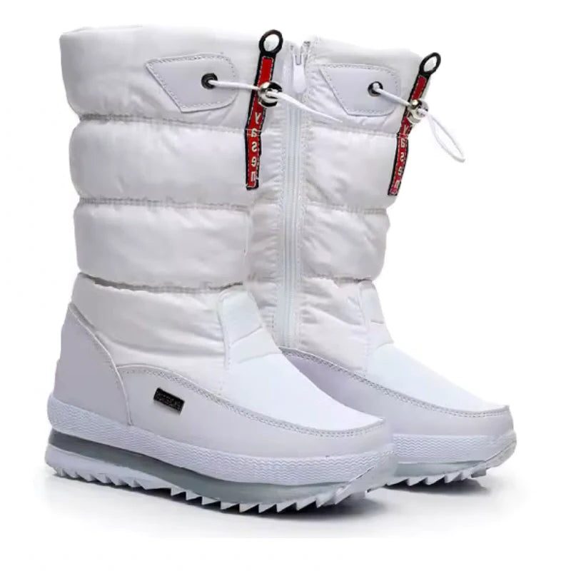 Puffer Snow Boots for Women - White