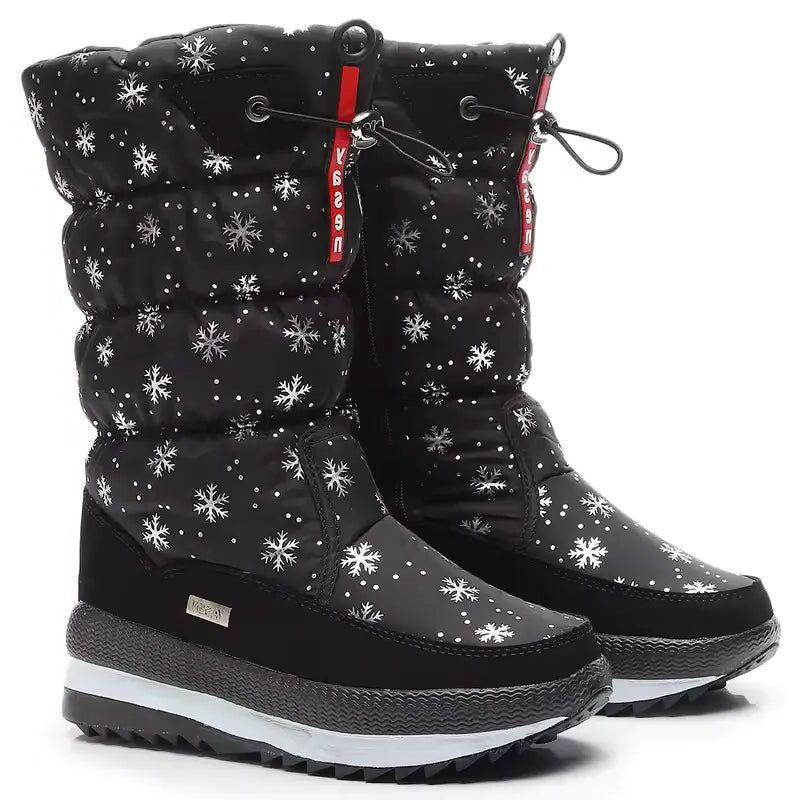 Puffer Snow Boots for Women - Black – Snow
