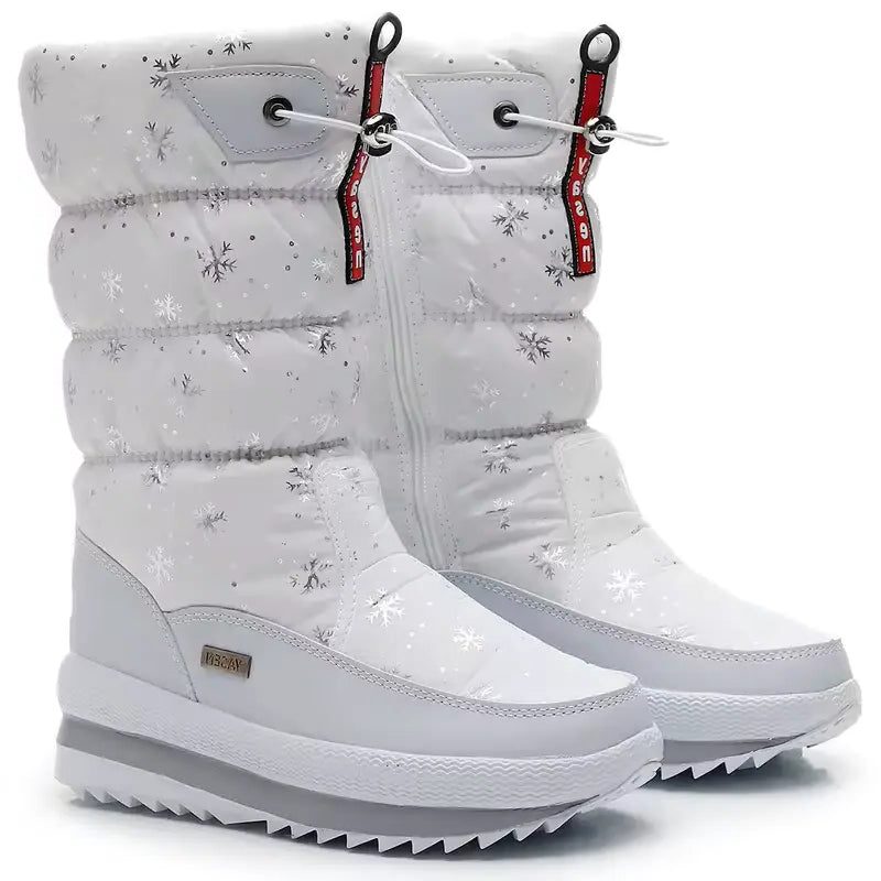 Puffer Snow Boots for Women - White – Snow