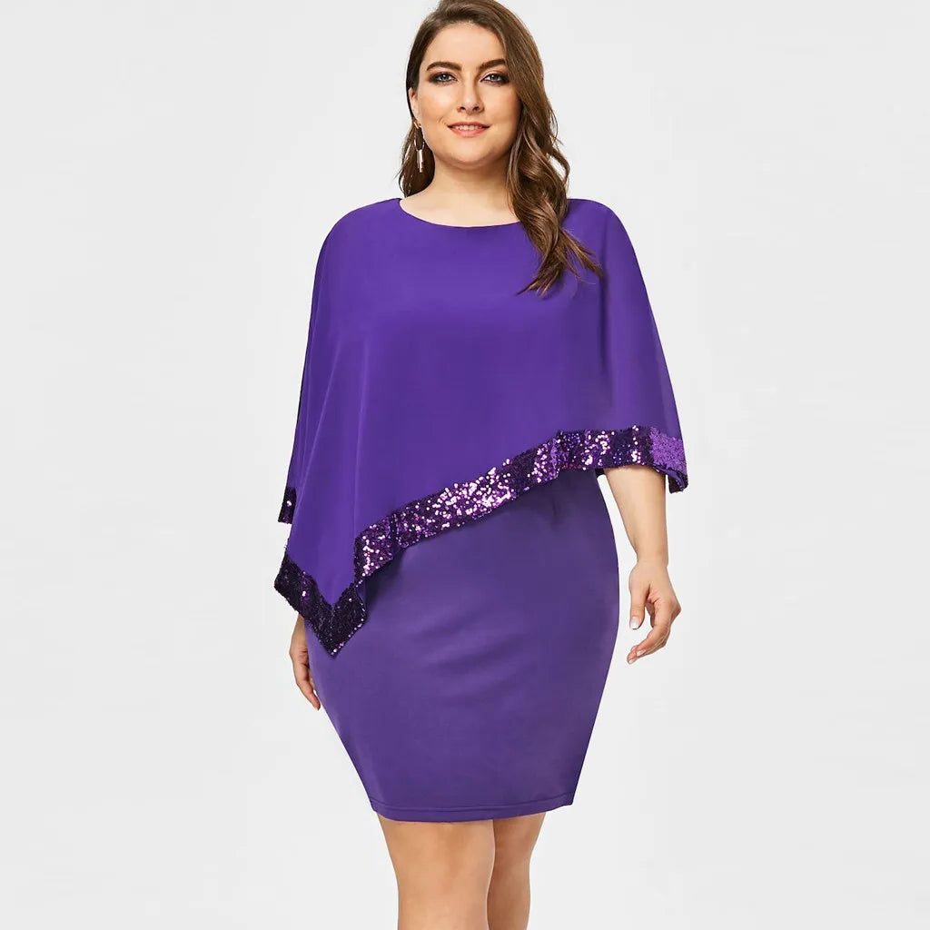 Sequin Cold Shoulder Midi Dress for Women - View 23