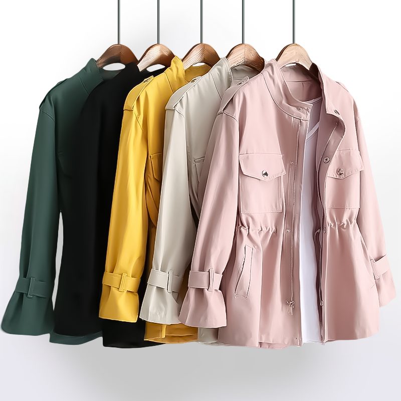 Short Lapel Trench Coat for Women - View 7