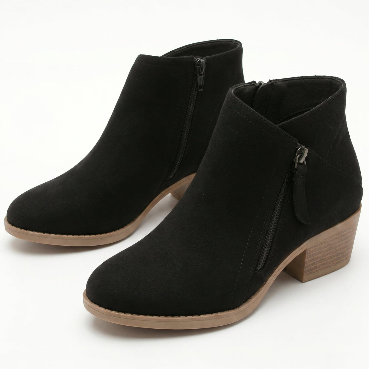 Side Zip Block Heel Ankle Boots for Women - View 14