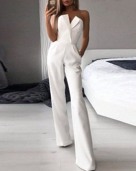 Sleeveless Wide Leg Jumpsuit for Women