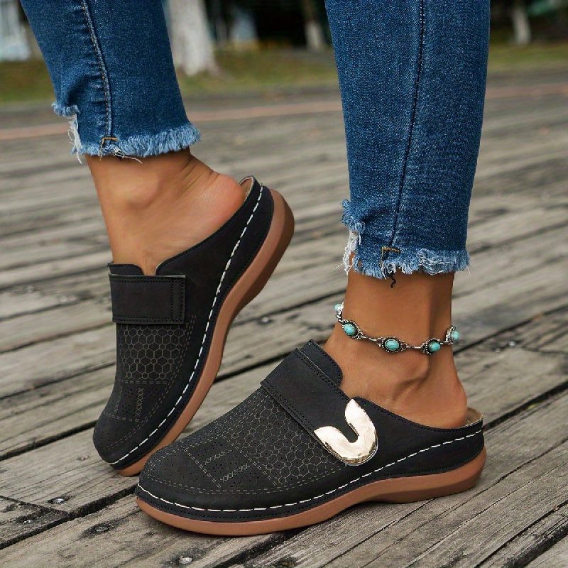 Slip-On Loafer Flats for Women - Black
