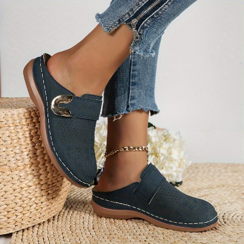 Slip-On Loafer Flats for Women - Blue