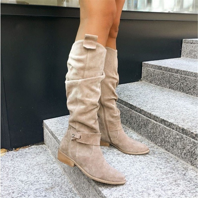 Slouch Knee High Boots for Women