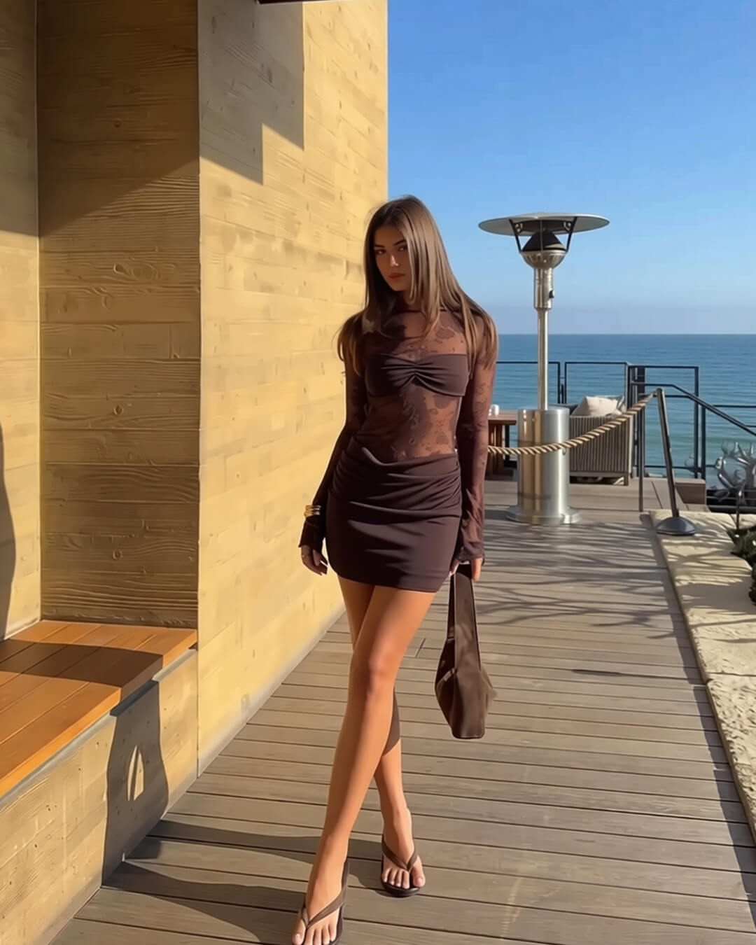 Backless Lace Mini Dress for Women