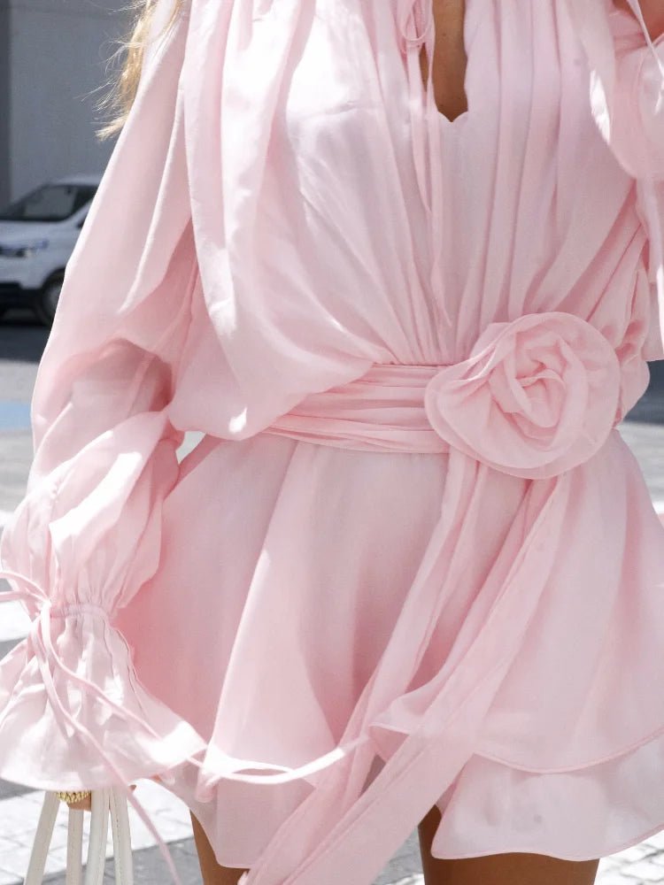 Pleated Mini Dress for Women
