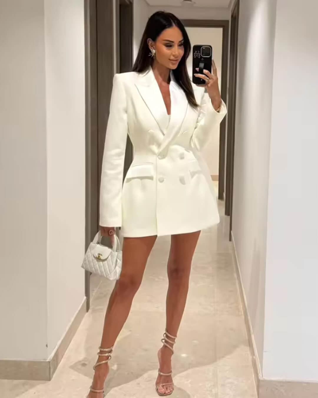 Double Breasted Mini Dress for Women