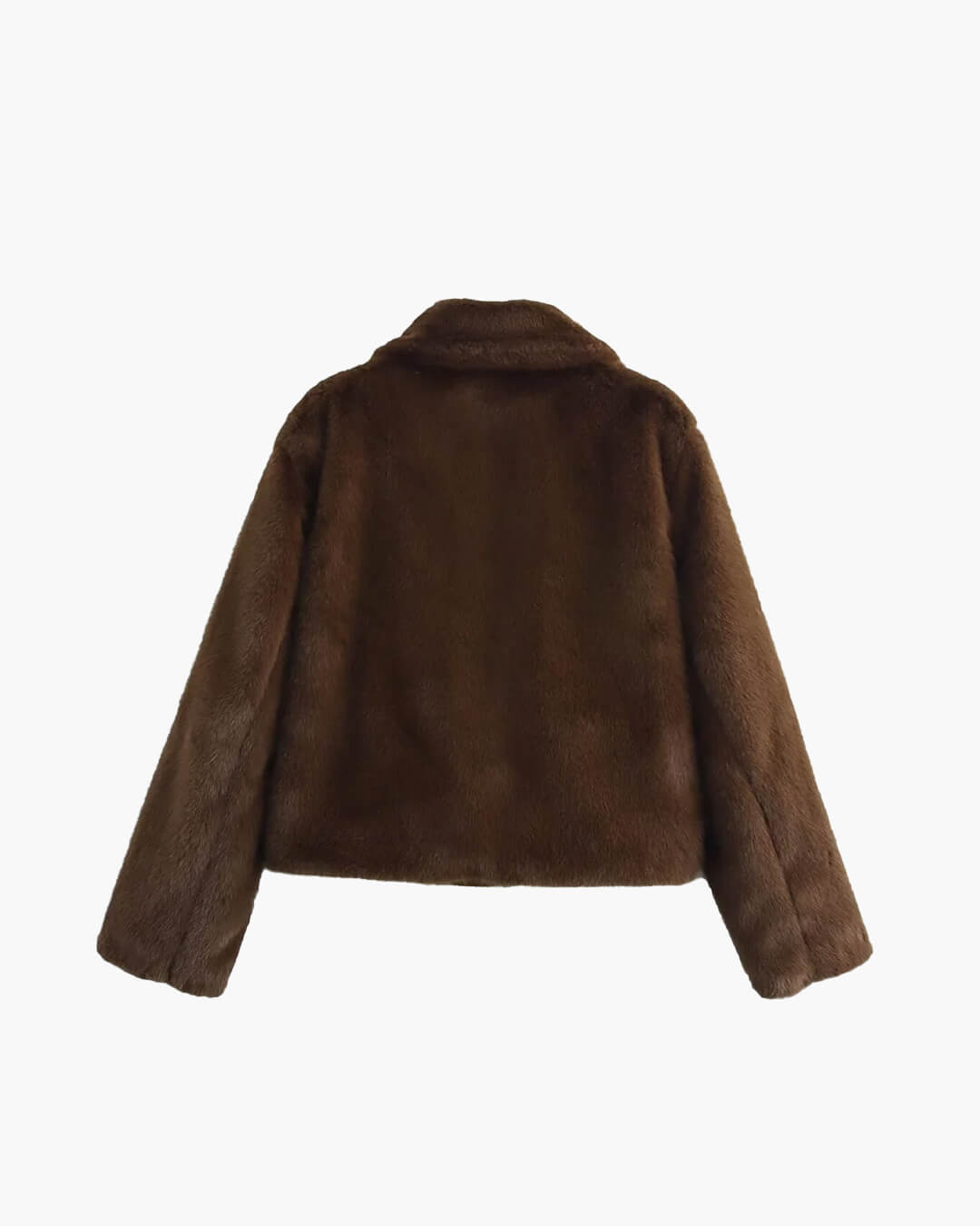 Cropped Faux Fur Jacket for Women