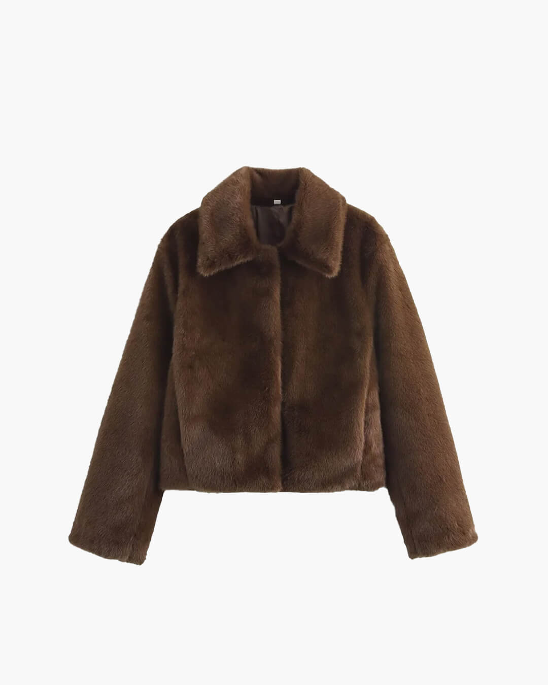 Cropped Faux Fur Jacket for Women