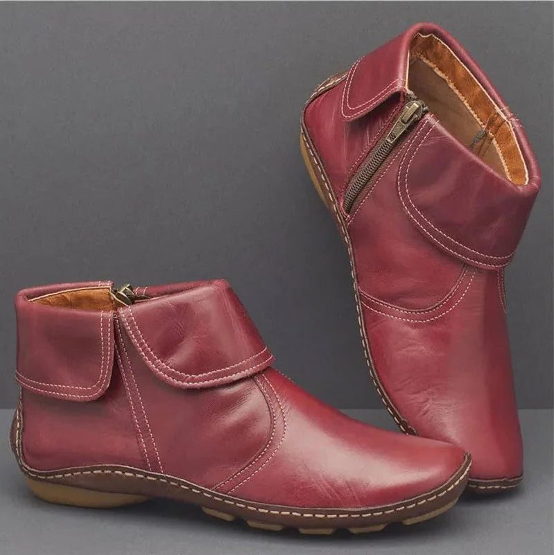 Suede Foldover Ankle Boots Winter for Women - View 4