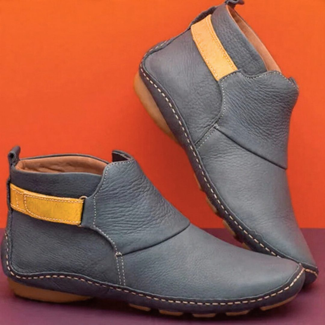 Suede Foldover Ankle Boots Winter for Women - Grau
