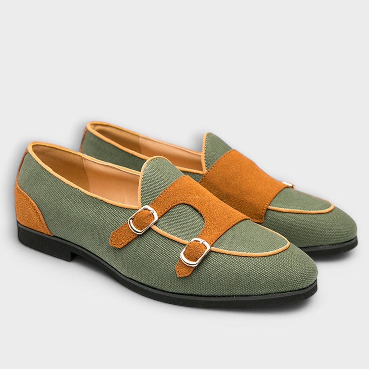 Suede T-Strap Loafers for Women - View 2