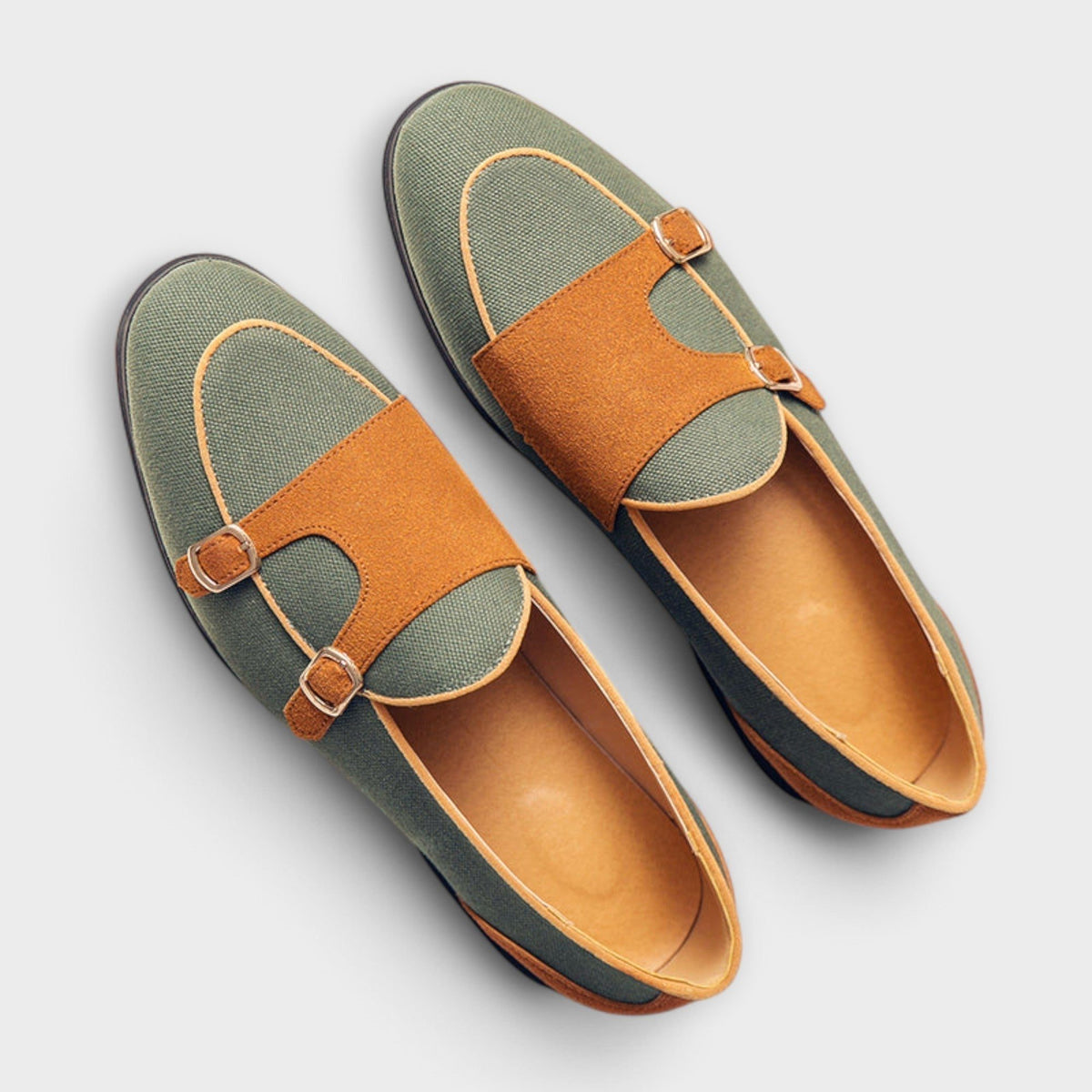 Suede T-Strap Loafers for Women - View 3