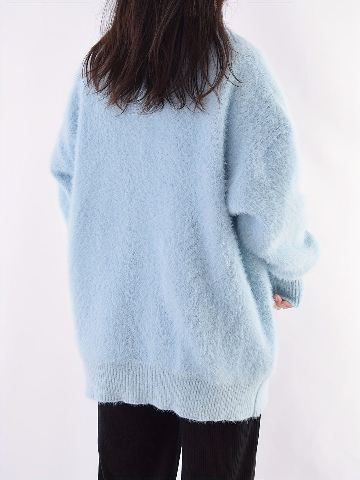 V-Neck Open-Front Cardigan for Women - View 7